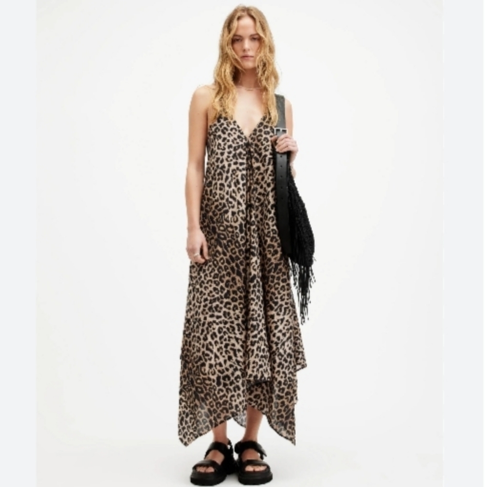 Allsaints Lil Leppo Dress 0 NWT #Y2K #Goth #90's - Picture 8 of 15